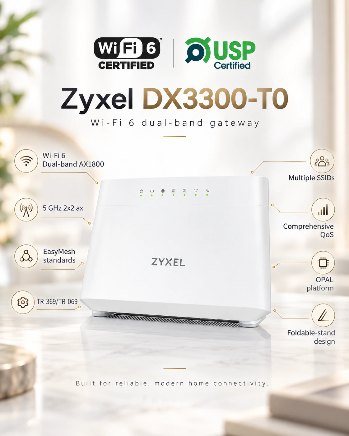 Zyxel DX3300-T0 bílá